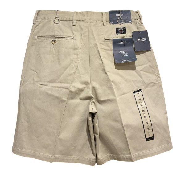 画像3: デッドストック 【nautica】ノーティカ【ベージュ】２タック【ショートパンツ】【短パン】【コットンショーツ】【ｗ32】  (3)