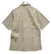 画像4: ビンテージ【L.L.Bean】ライトブラウン 民族調総柄プリント 【オープンカラー半袖シャツ】【サイズM程度】  (4)