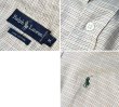 画像2: ビンテージ【ラルフローレン】POLO ralph lauren  ベージュｘ赤ｘ水色 チェック ボタンダウン【コットンシャツ】【サイズＭ】  (2)
