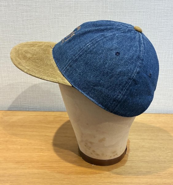 画像3: 程度良好!! 00’ｓ【HAGGAR】 ハガー【ビンテージ】【デニム×スウェード】キャップ  (3)
