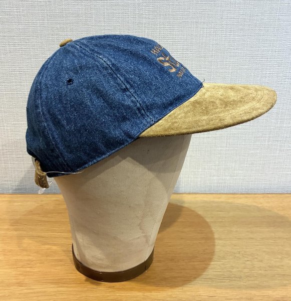 画像4: 程度良好!! 00’ｓ【HAGGAR】 ハガー【ビンテージ】【デニム×スウェード】キャップ  (4)