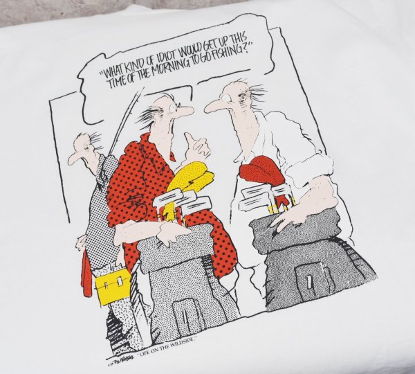 画像4: 90's【USA製】 ビンテージ【FRUIT OF THE LOOM 】フルーツオブザルーム【what kind of~】アメリカンジョーク【 Tシャツ】【サイズＬ】  (4)