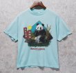 画像2: ~90's【USA製】 ビンテージ Tee Jays【BUSCH GARDENS】 ブッシュ・ガーデンズ【ターコイズ】パンダ【 Tシャツ】イラスト【サイズL】  (2)