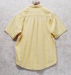 画像3: ビンテージ【St.John's Bay】セントジョンズベイ【EASY SHIRT】【黄色】チェック【ボタンダウンシャツ】半袖シャツ【サイズM】  (3)