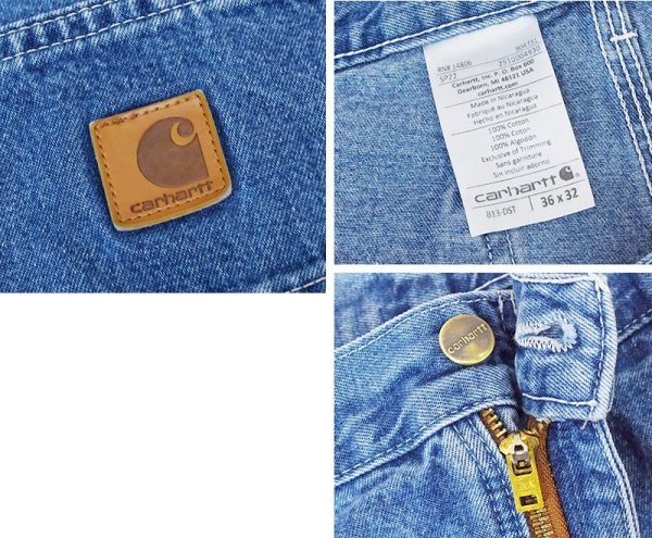 画像3: 【ビンテージ】【カーハート】【carhartt】【デニム】【ペインターパンツ】【36ｘ32】  (3)