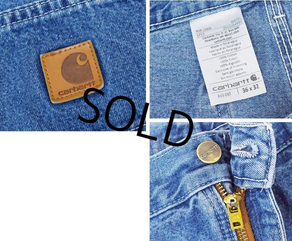 画像3: 【ビンテージ】【カーハート】【carhartt】【デニム】【ペインターパンツ】【36ｘ32】  (3)