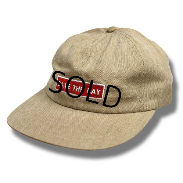画像1: 【デッドストック】USA製【ビンテージ】【NEW ENGLAND CAP SAVE THE BAY】【ベージュ】【コットンキャップ】【ＢＢキャップ】  (1)