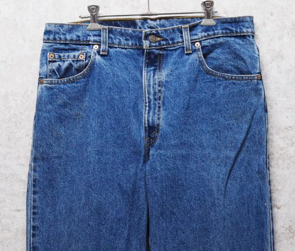 画像1: 90's【USA製】ビンテージ【LEVI'S】【リーバイス550】５５０【デニムパンツ】【ブルーデニム】【38ｘ31】  (1)