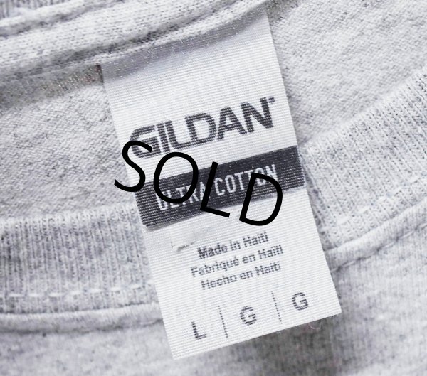 画像3: ビンテージ【GILDAN】【ギルダン】【prestige worldwide】ヨット【グレー】プリント【Tシャツ】【サイズL】  (3)