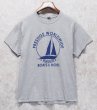 画像2: ビンテージ【GILDAN】【ギルダン】【prestige worldwide】ヨット【グレー】プリント【Tシャツ】【サイズL】  (2)