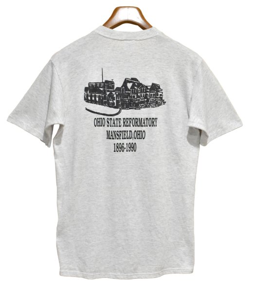 画像4: 【90's】【USA製】【ビンテージ】【JERZEES】ジャージーズ【JAIL HOUSE ROCK IL】プリント【グレー】【Tシャツ】【サイズL】  (4)
