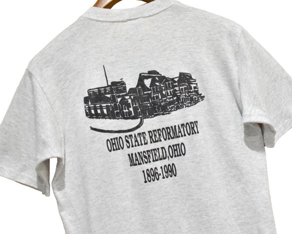 画像5: 【90's】【USA製】【ビンテージ】【JERZEES】ジャージーズ【JAIL HOUSE ROCK IL】プリント【グレー】【Tシャツ】【サイズL】  (5)