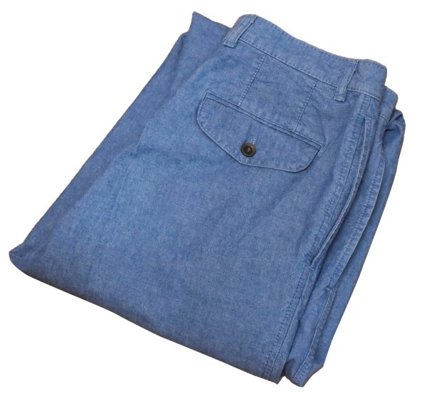 画像1: 【ビンテージ】カナダ製【St.Michael】MARKS & SPENCER【水色】２タック【コットンパンツ】テーパードシルエット【32ｘ29】  (1)