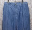 画像4: 【ビンテージ】カナダ製【St.Michael】MARKS & SPENCER【水色】２タック【コットンパンツ】テーパードシルエット【32ｘ29】  (4)