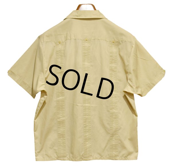 画像3: 【ビンテージ】THE HAVANERA SHIRTS【ベージュ】キューバシャツ【半袖開襟シャツ】オープンカラーシャツ【サイズM】   (3)