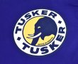 画像3: ケニア製【ビンテージ】【TUSKER】【象】ゾウ【紺地】プリント【Tシャツ】【サイズL程度】  (3)