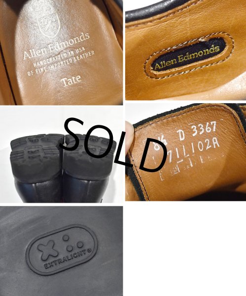 画像2: USA製【アレンエドモンズ】【Allen Edmonds】【黒】【ストレートチップ】コンフォートシューズ【8 1/2D】【26.5cm程度】  (2)