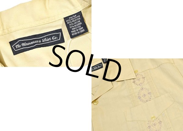 画像2: 【ビンテージ】THE HAVANERA SHIRTS【ベージュ】キューバシャツ【半袖開襟シャツ】オープンカラーシャツ【サイズM】   (2)