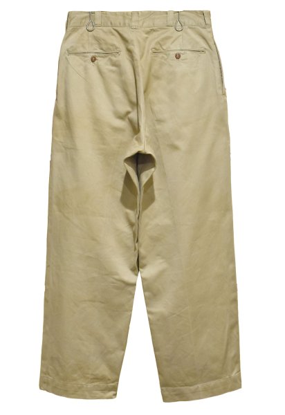 画像3: 【50's】【ビンテージ】U.S.ARMY【米軍実物】ボタンフライ【チノパンツ】【３１Ｘ２９】  (3)