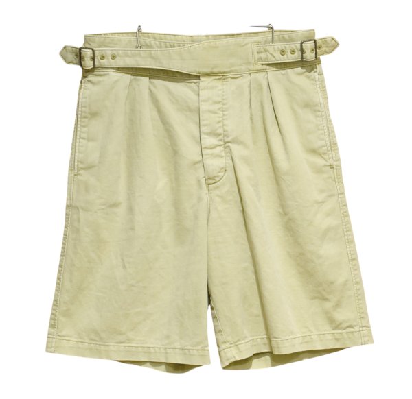 画像1: 【BANANA REPUBLIC】バナナリパブリック【ベージュ】グルカショーツ【コットンショーツ】短パン【W30】  (1)