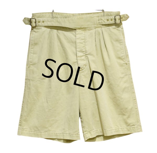画像1: 【BANANA REPUBLIC】バナナリパブリック【ベージュ】グルカショーツ【コットンショーツ】短パン【W30】  (1)