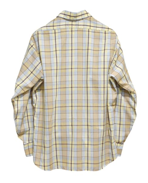 画像3: 80's~【USA製】【ビンテージ】【LEVI'S】【リーバイス】【茶ｘ黄ｘ水色】チェック柄【長袖シャツ】ロングスリーブシャツ【サイズXL】  (3)