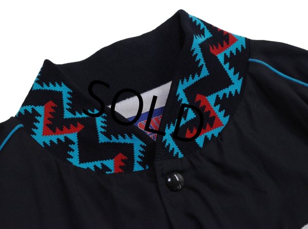 画像5: 【デッドストック】【90's】【USA製】 ビンテージ【ASW JACKETS】【黒【イーグル刺繍】【ネイティブ柄】【スナップブルゾン】ジャケット【サイズＸＬ】  (5)