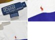 画像2: 90's【ビンテージ】【オールドラルフローレン】POLO RALPH LAUREN 【タオル地】ライン【ホワイト】コットン【ポロシャツ】【サイズM】   (2)