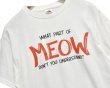 画像3: 00's【ビンテージ】【FRUIT OF THE LOOM 】フルーツオブザルーム【WHAT PART OF MEOW】猫 プリント【 Tシャツ】ネコ【サイズM】  (3)