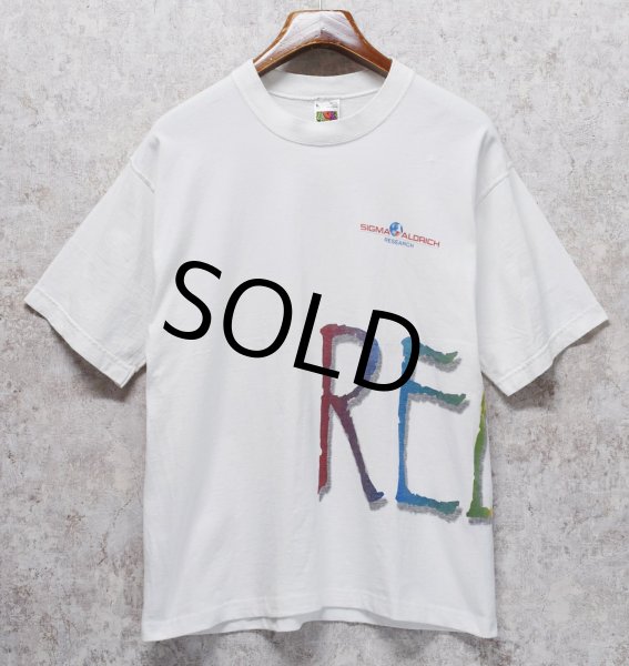 画像1: 【90's】【USA製】ビンテージ【FRUIT OF THE LOOM】フルーツオブザルーム【SIGMA ALDRICH】【RELAX】【企業Tシャツ】【サイズL】 (1)