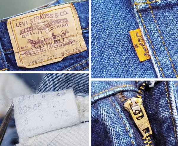 画像2: 【80's】ビンテージ【USA製】【Levi's】【リーバイス】【505】デニムパンツ【36×32】 (2)