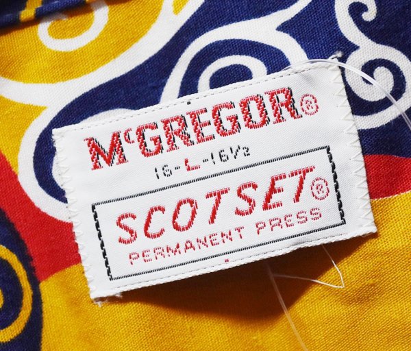 画像2: 70’ｓ【ビンテージ】【McGREGOR】【マクレガー】【SCOTSET】【総柄】【半袖シャツ】【L】 (2)