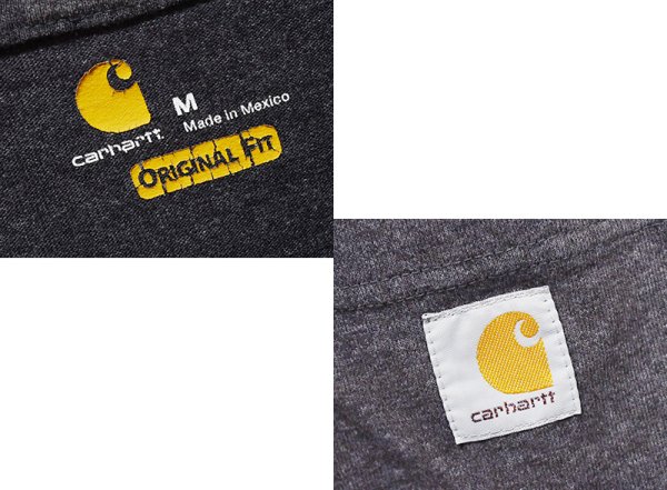画像3: ビンテージ【Carhartt】カーハート【Original Fit】【ポケット付きTシャツ】【チャコールグレー】【M】 (3)