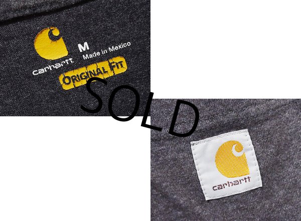 画像3: ビンテージ【Carhartt】カーハート【Original Fit】【ポケット付きTシャツ】【チャコールグレー】【M】 (3)