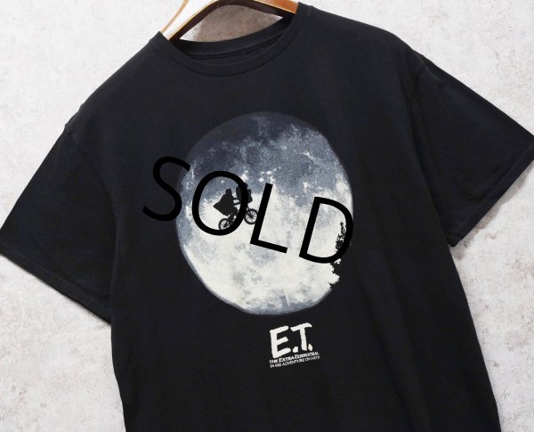 画像1: ビンテージ【E.T.】【グラフィックプリント】映画プリント【Tシャツ】【ブラック】【XL】 (1)