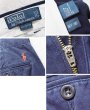 画像2: 【90's】ビンテージ【ポロラルフローレン】【Polo Ralph Lauren】【コットンチノパンツ】【ネイビー】【36×36】 (2)
