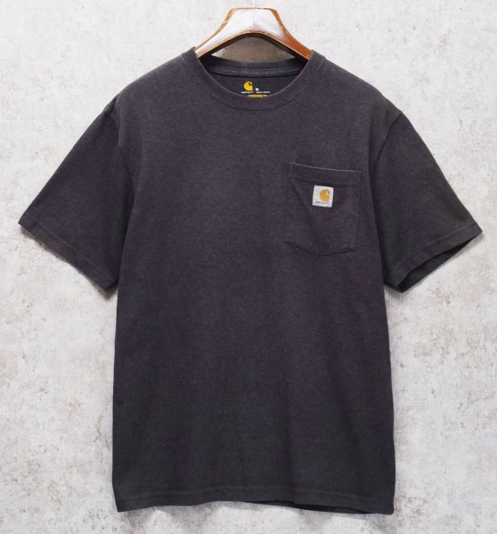 画像2: ビンテージ【Carhartt】カーハート【Original Fit】【ポケット付きTシャツ】【チャコールグレー】【M】 (2)