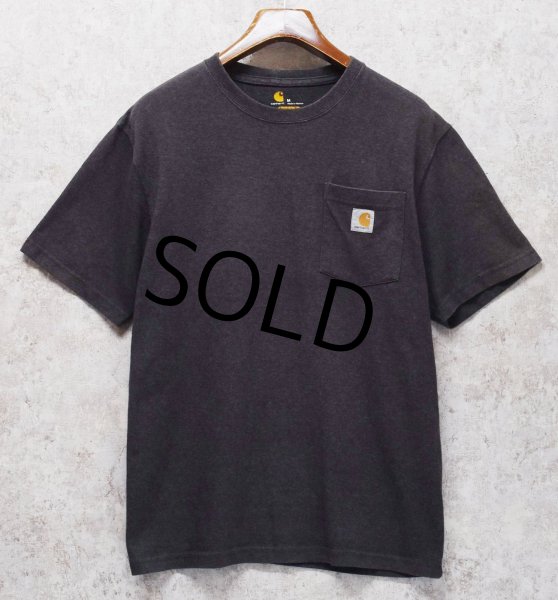 画像2: ビンテージ【Carhartt】カーハート【Original Fit】【ポケット付きTシャツ】【チャコールグレー】【M】 (2)
