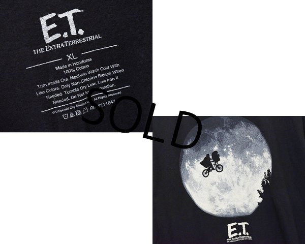 画像3: ビンテージ【E.T.】【グラフィックプリント】映画プリント【Tシャツ】【ブラック】【XL】 (3)