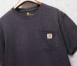 画像1: ビンテージ【Carhartt】カーハート【Original Fit】【ポケット付きTシャツ】【チャコールグレー】【M】 (1)