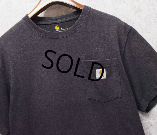 画像1: ビンテージ【Carhartt】カーハート【Original Fit】【ポケット付きTシャツ】【チャコールグレー】【M】 (1)