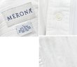 画像2: 【MERONA】【ホワイト】【コットン】ドビー織り【バンドカラーシャツ】【サイズＬ】  (2)