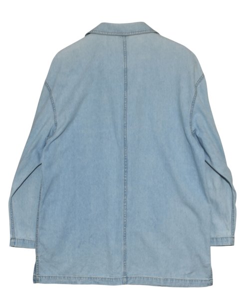 画像6: 【LIZ WEAR】【ライトデニム】カンフージャケット風【デニムジャケット】【チャイナジャケット】【サイズL】  (6)