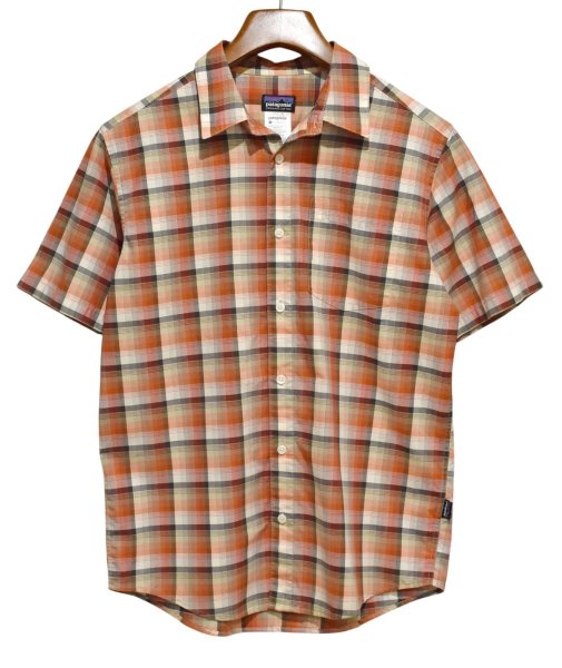 画像1: ビンテージ【Patagonia】【パタゴニア】【オーガニックコットン】【チェック】【半袖シャツ】【サイズS】 (1)