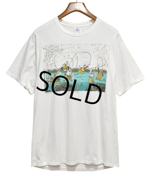 画像1: 【90's】【USA製】ビンテージ【JERZEES】【Match the Hatch】【釣りイラスト】【Tシャツ】【XL】 (1)