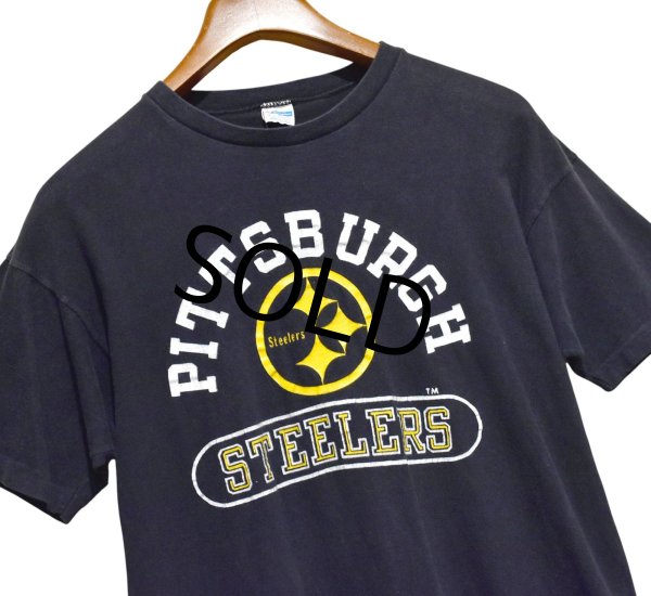 画像1: 70's〜【USA製】ビンテージ【チャンピオン】【Champion】【バータグ】【PITTSBURGH STEELERS】【Tシャツ】【XL】 (1)