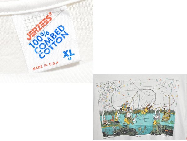 画像3: 【90's】【USA製】ビンテージ【JERZEES】【Match the Hatch】【釣りイラスト】【Tシャツ】【XL】 (3)