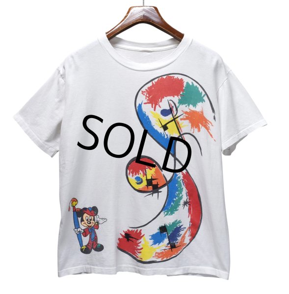 画像2: 【90's】ビンテージ【Disney】【Mickey Mouse】【ディズニー】【ミッキーマウス】アートプリント【Tシャツ】  (2)