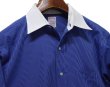 画像4: 【90's】【USA製】【Brooks Brothers makers】【ブルックスブラザーズ】 青×白 ストライプ 【クレリックシャツ】【15-2】  (4)