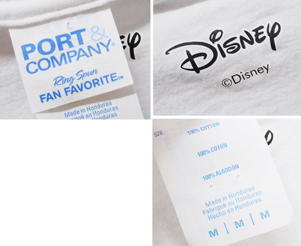画像2: ビンテージ【PORT & COMPANY】ポート&カンパニー【Disney】ディズニー【HAPPY】【白雪姫】【小人】【プリントTシャツ】【サイズM】 (2)